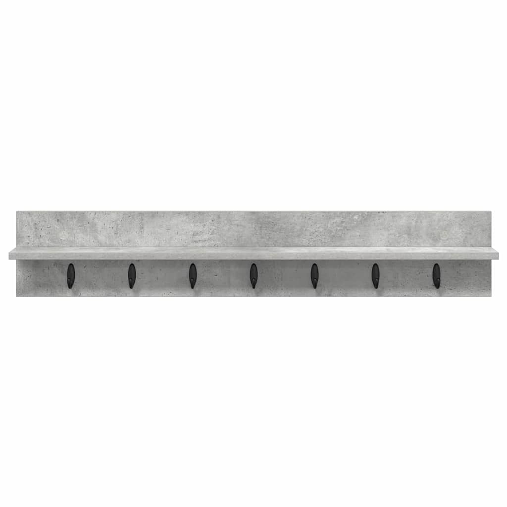 Appendiabiti a muro Grigio cemento 100 x 10,5 x 18 cm | homemem39