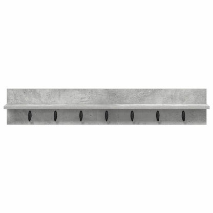 Appendiabiti a muro Grigio cemento 100 x 10,5 x 18 cm | homemem39