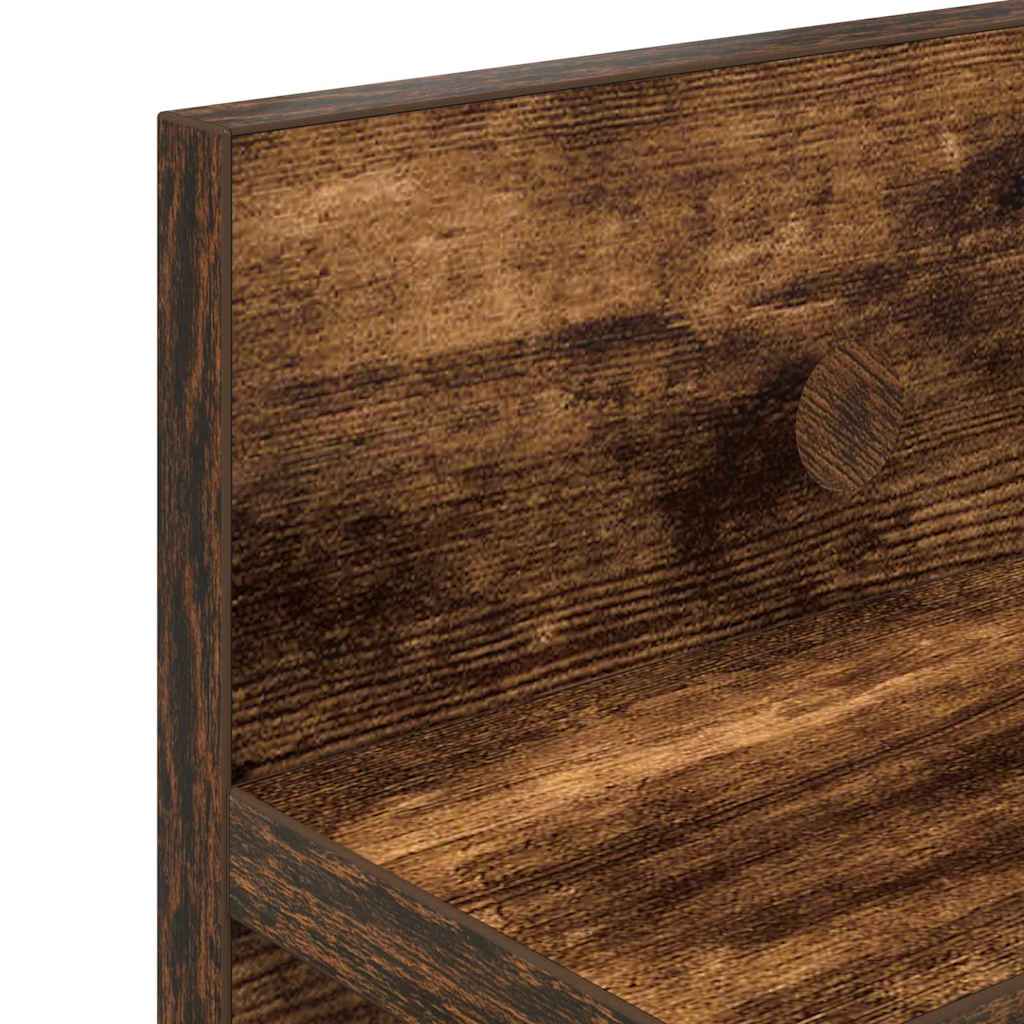 Appendiabiti a muro Rovere fumé 100 x 10,5 x 18 cm | homemem39