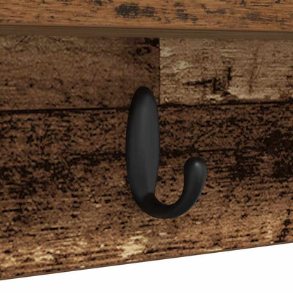 Appendiabiti a muro Legno vecchio 100 x 10,5 x 18 cm | homemem39