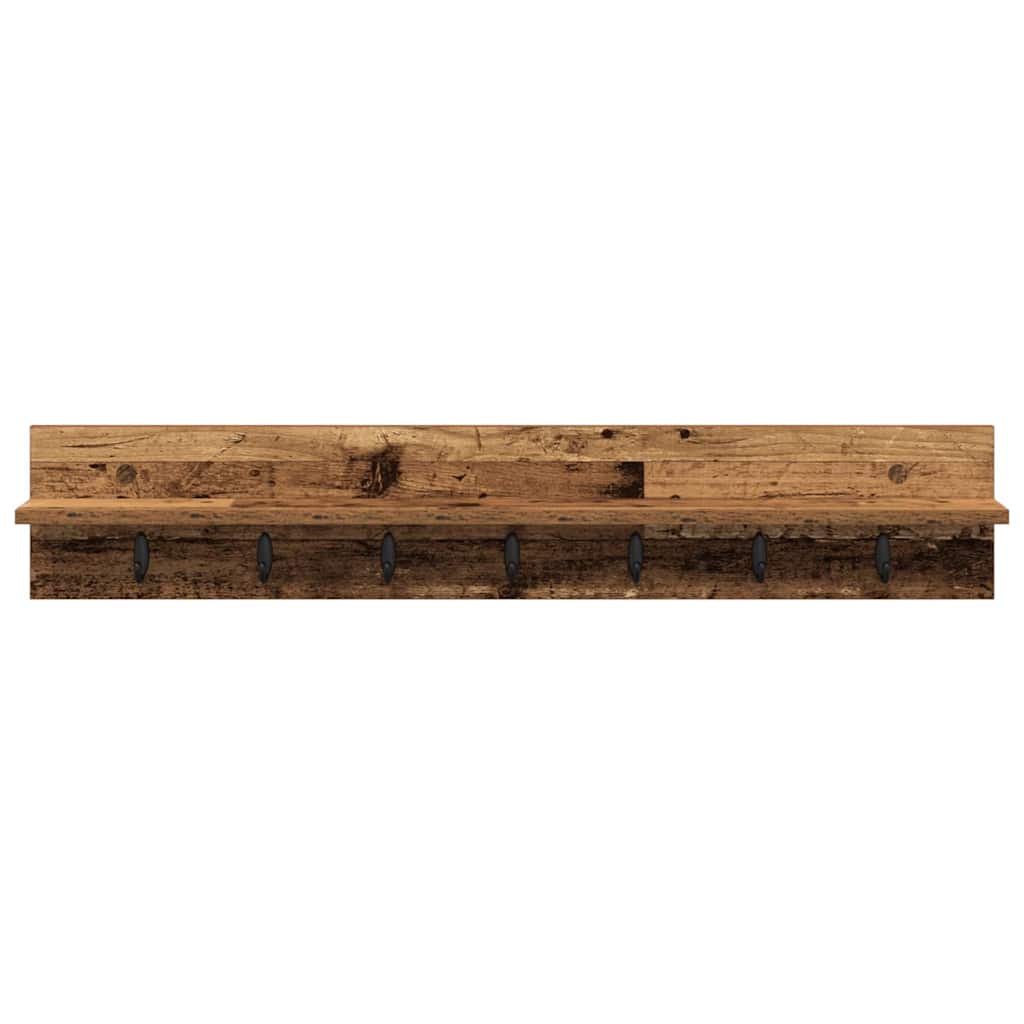Appendiabiti a muro Legno vecchio 100 x 10,5 x 18 cm | homemem39