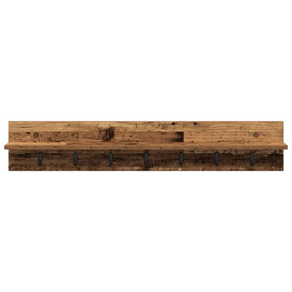 Appendiabiti a muro Legno vecchio 100 x 10,5 x 18 cm | homemem39