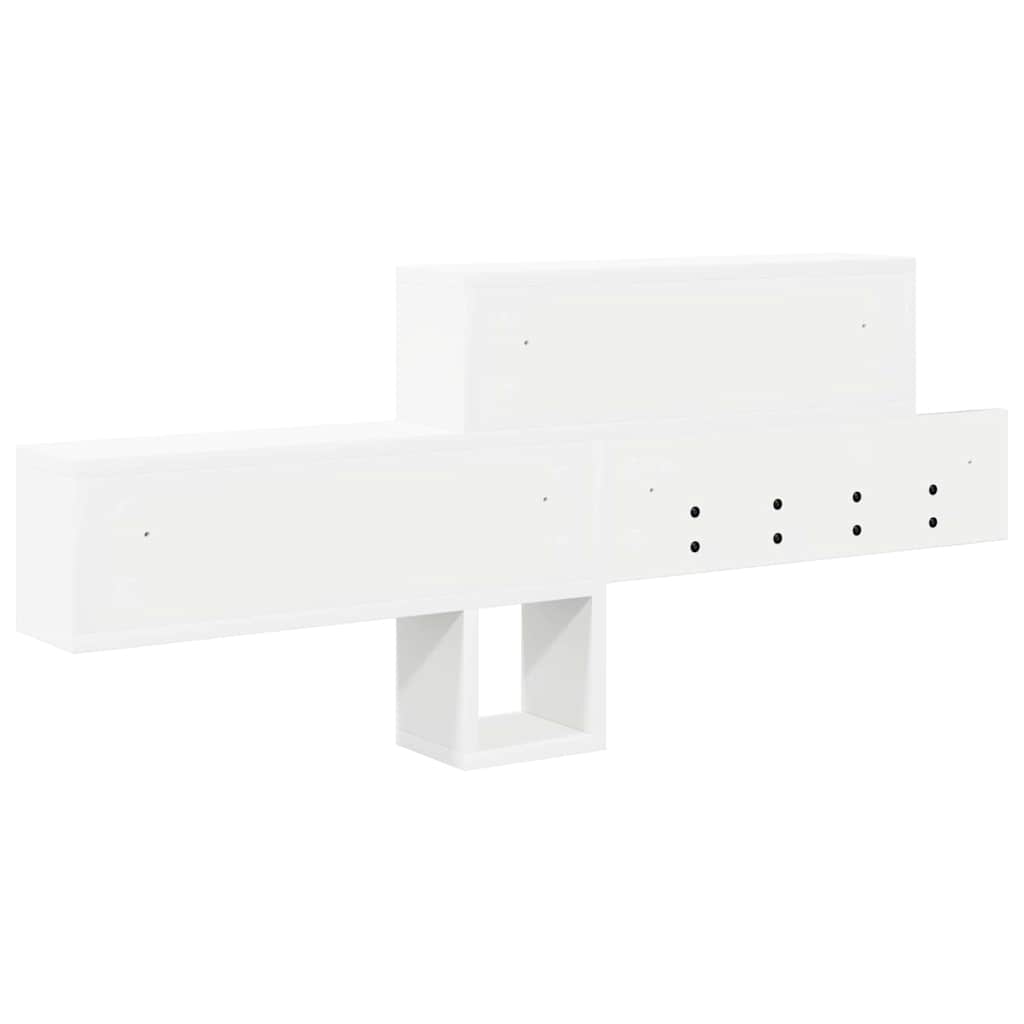 Appendiabiti a muro Bianco 100 x 12 x 43,5 cm Legno multistrato