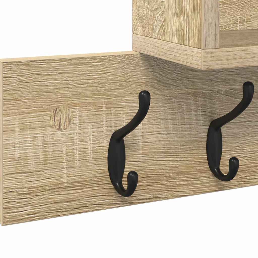 Appendiabiti a muro Rovere Sonoma 100 x 12 x 43,5 cm | homemem39