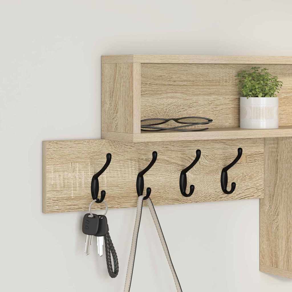 Appendiabiti a muro Rovere Sonoma 100 x 12 x 43,5 cm | homemem39