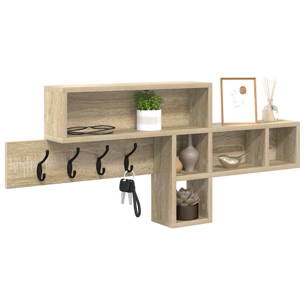 Appendiabiti a muro Rovere Sonoma 100 x 12 x 43,5 cm | homemem39