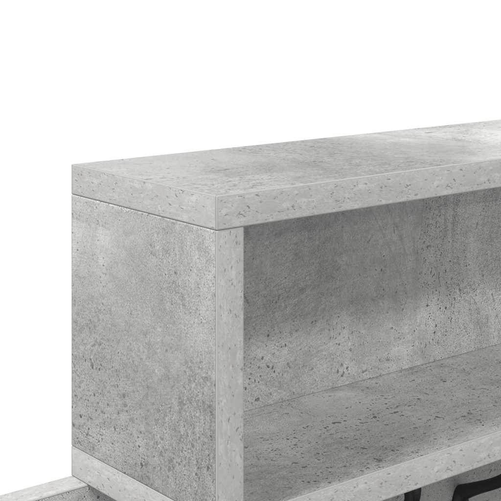 Appendiabiti a muro Grigio cemento 100 x 12 x 43,5 cm | homemem39