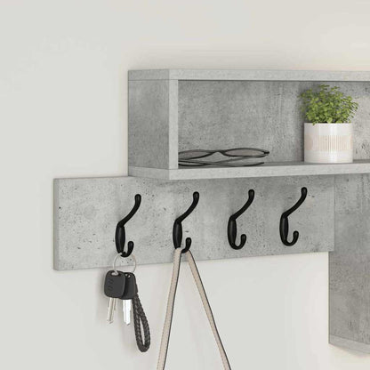 Appendiabiti a muro Grigio cemento 100 x 12 x 43,5 cm | homemem39
