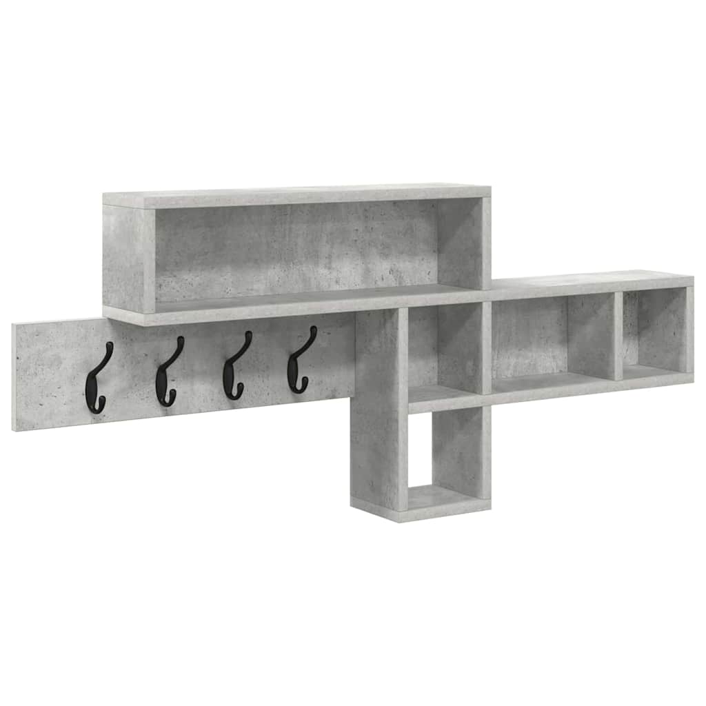 Appendiabiti a muro Grigio cemento 100 x 12 x 43,5 cm | homemem39