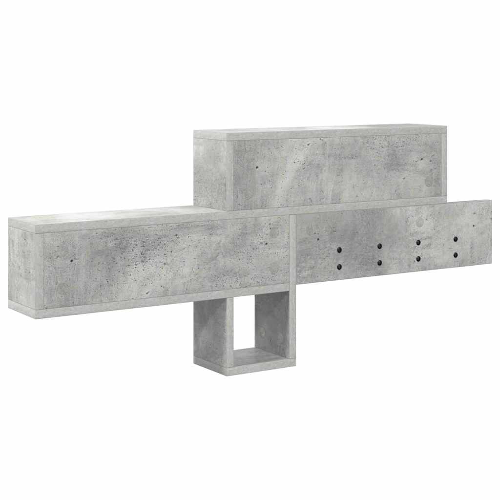 Appendiabiti a muro Grigio cemento 100 x 12 x 43,5 cm | homemem39