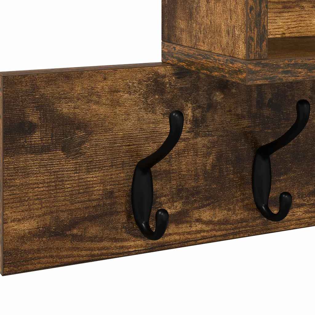 Appendiabiti a muro Rovere fumé 100 x 12 x 43,5 cm | homemem39