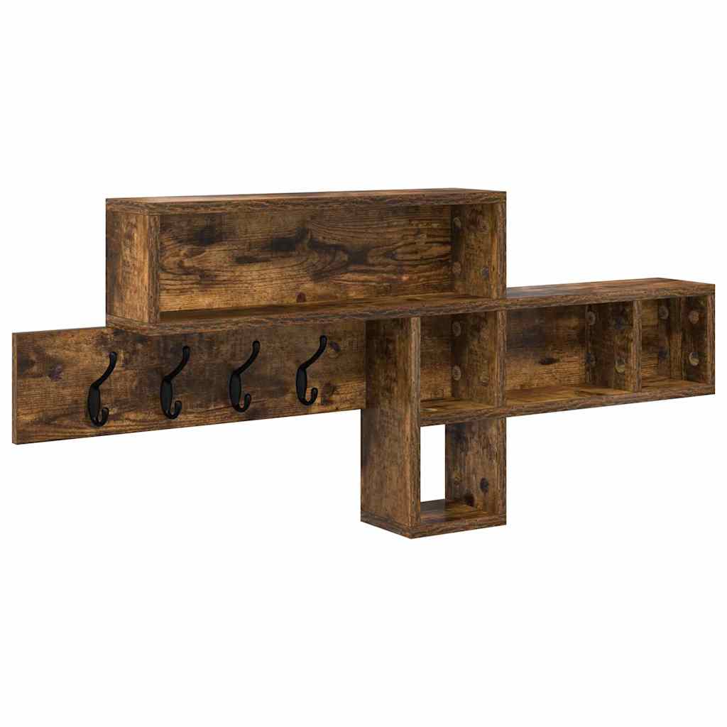 Appendiabiti a muro Rovere fumé 100 x 12 x 43,5 cm | homemem39