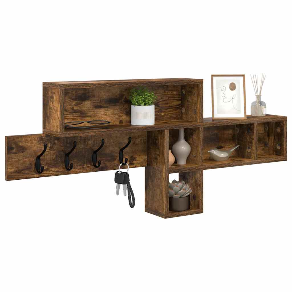 Appendiabiti a muro Rovere fumé 100 x 12 x 43,5 cm | homemem39
