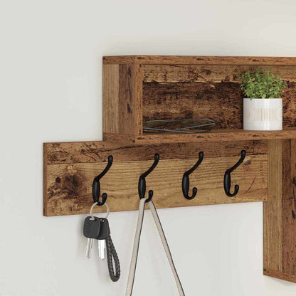 Appendiabiti a muro Legno vecchio 100 x 12 x 43,5 cm | homemem39