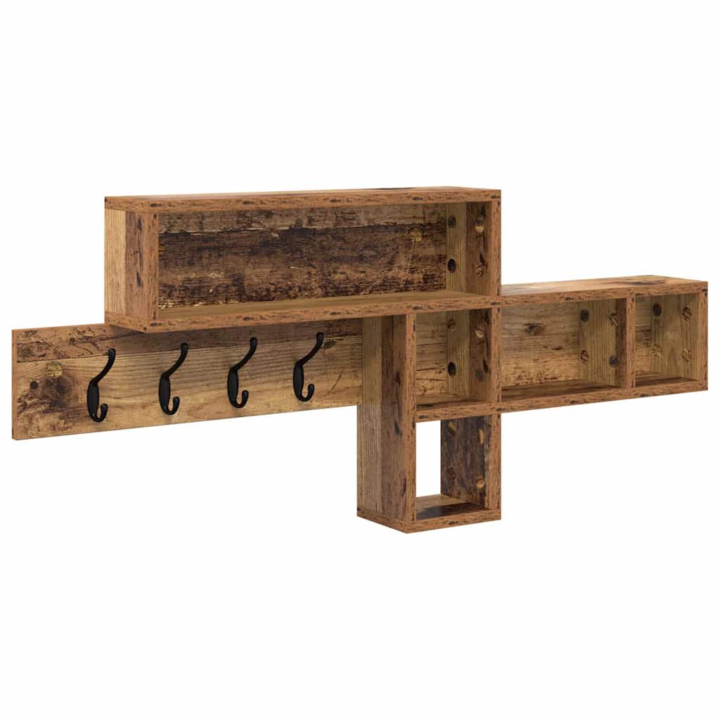 Appendiabiti a muro Legno vecchio 100 x 12 x 43,5 cm | homemem39