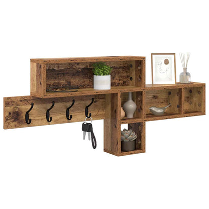 Appendiabiti a muro Legno vecchio 100 x 12 x 43,5 cm | homemem39