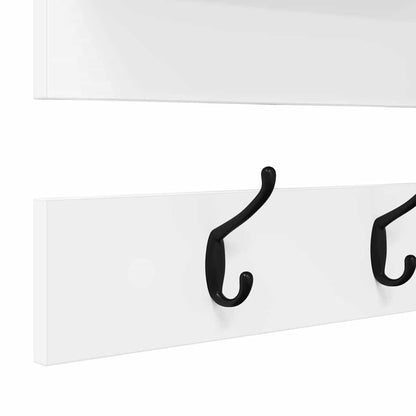 Appendiabiti a muro Bianco 90 x 15 x 36 cm Legno multistrato | homemem39
