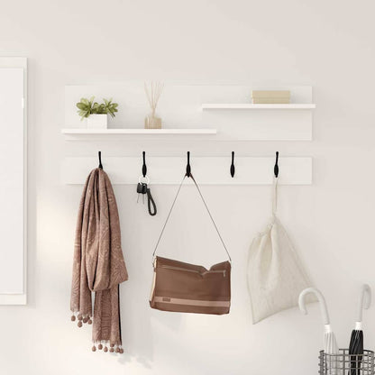 Appendiabiti a muro Bianco 90 x 15 x 36 cm Legno multistrato | homemem39