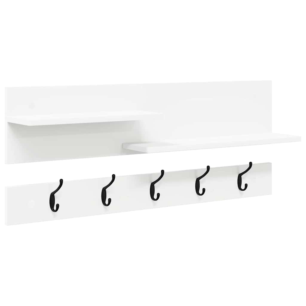 Appendiabiti a muro Bianco 90 x 15 x 36 cm Legno multistrato | homemem39