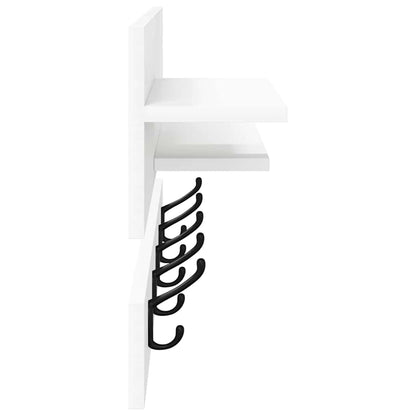 Appendiabiti a muro Bianco 90 x 15 x 36 cm Legno multistrato | homemem39