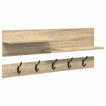 Appendiabiti a muro Rovere Sonoma 90 x 15 x 36 cm | homemem39