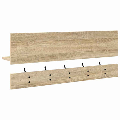 Appendiabiti a muro Rovere Sonoma 90 x 15 x 36 cm | homemem39