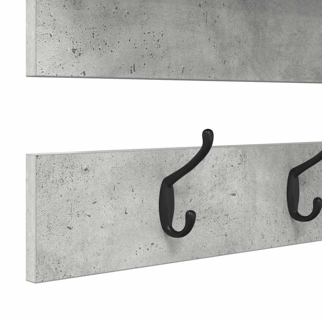 Appendiabiti a muro Grigio cemento 90 x 15 x 36 cm | homemem39