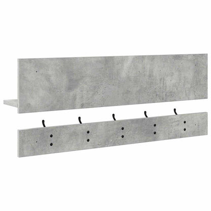 Appendiabiti a muro Grigio cemento 90 x 15 x 36 cm | homemem39