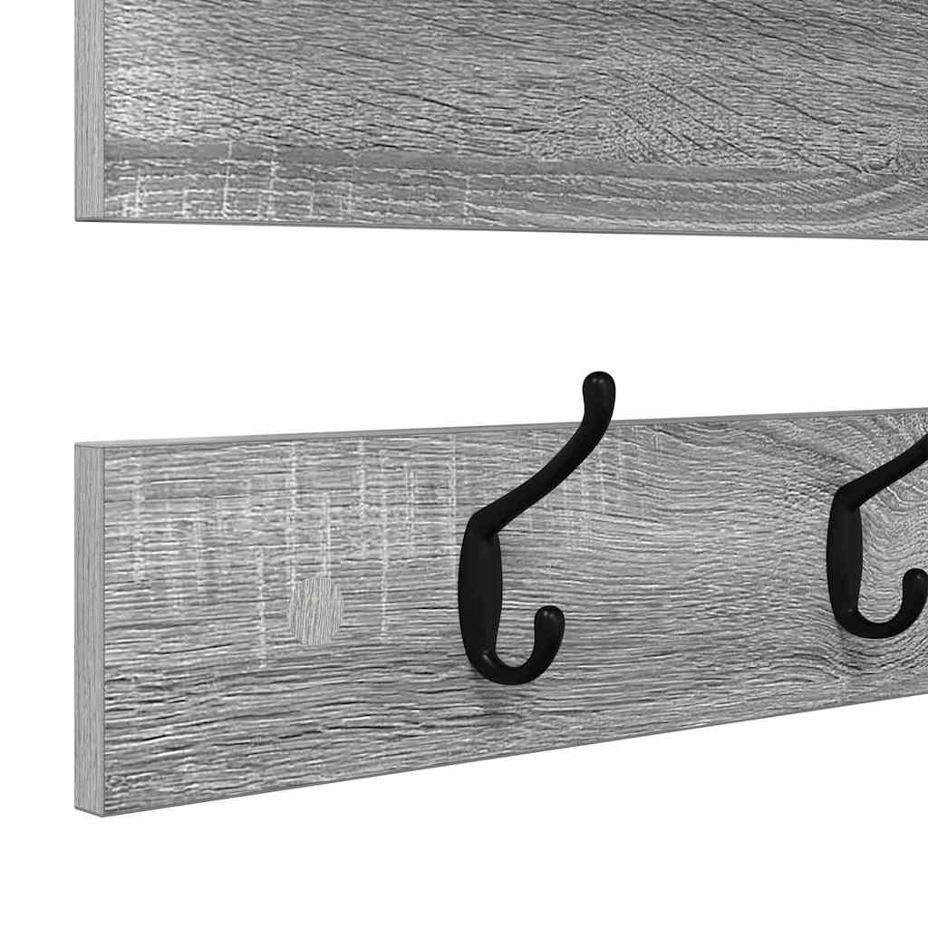 Appendiabiti a muro Grigio Sonoma 90 x 15 x 36 cm | homemem39