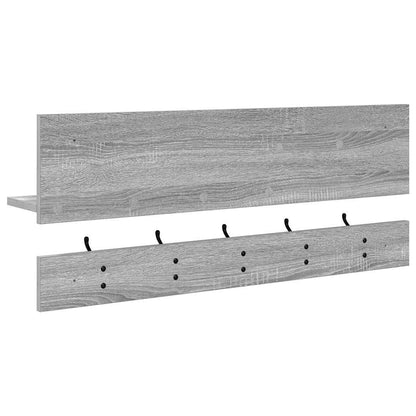 Appendiabiti a muro Grigio Sonoma 90 x 15 x 36 cm | homemem39