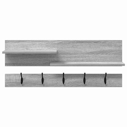 Appendiabiti a muro Grigio Sonoma 90 x 15 x 36 cm | homemem39