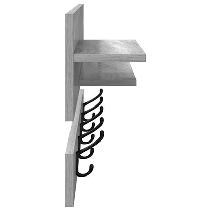 Appendiabiti a muro Grigio Sonoma 90 x 15 x 36 cm | homemem39