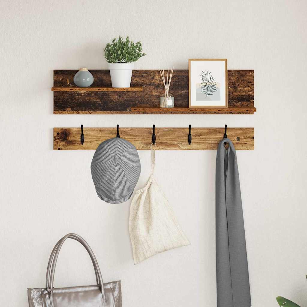 Appendiabiti a muro Legno vecchio 90 x 15 x 36 cm | homemem39