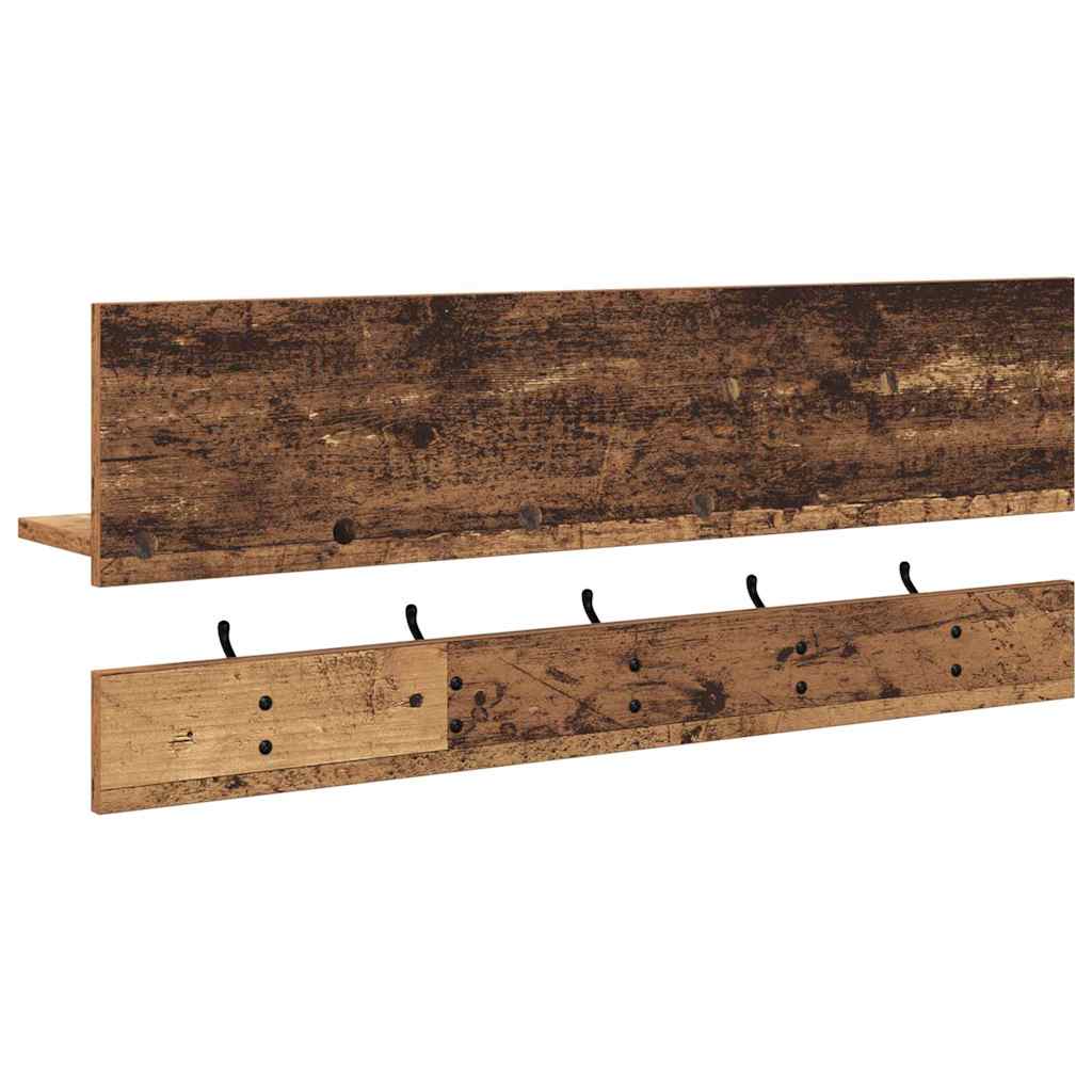 Appendiabiti a muro Legno vecchio 90 x 15 x 36 cm | homemem39