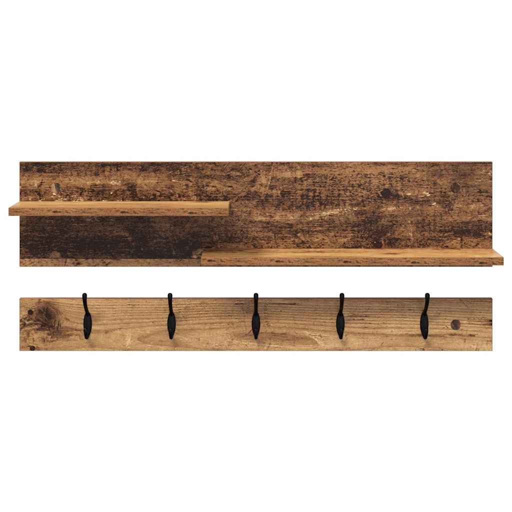 Appendiabiti a muro Legno vecchio 90 x 15 x 36 cm | homemem39