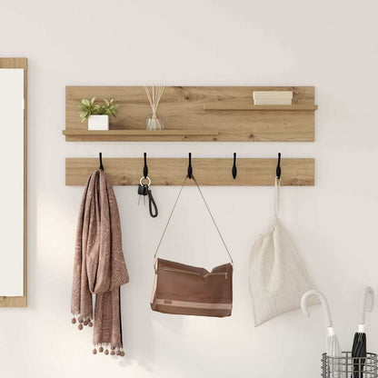 Appendiabiti a muro A parete Rovere artigianale 90 x 15 x 36 cm | homemem39