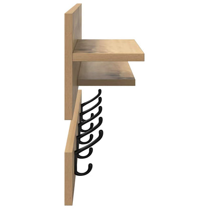 Appendiabiti a muro A parete Rovere artigianale 90 x 15 x 36 cm | homemem39