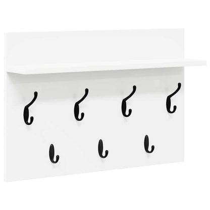 Appendiabiti a muro Bianco 60 x 40 x 12 cm Legno multistrato | homemem39