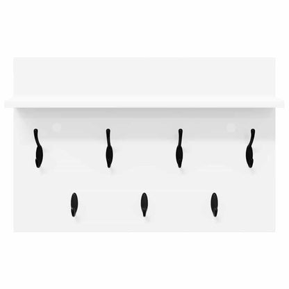 Appendiabiti a muro Bianco 60 x 40 x 12 cm Legno multistrato | homemem39