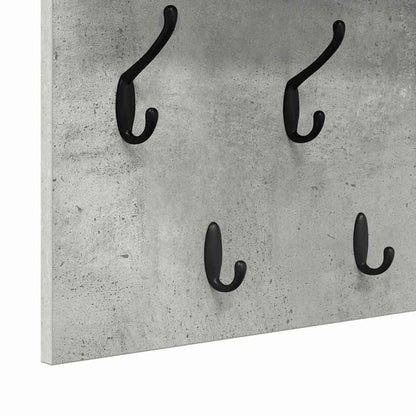 Appendiabiti a muro Grigio cemento 60 x 40 x 12 cm | homemem39