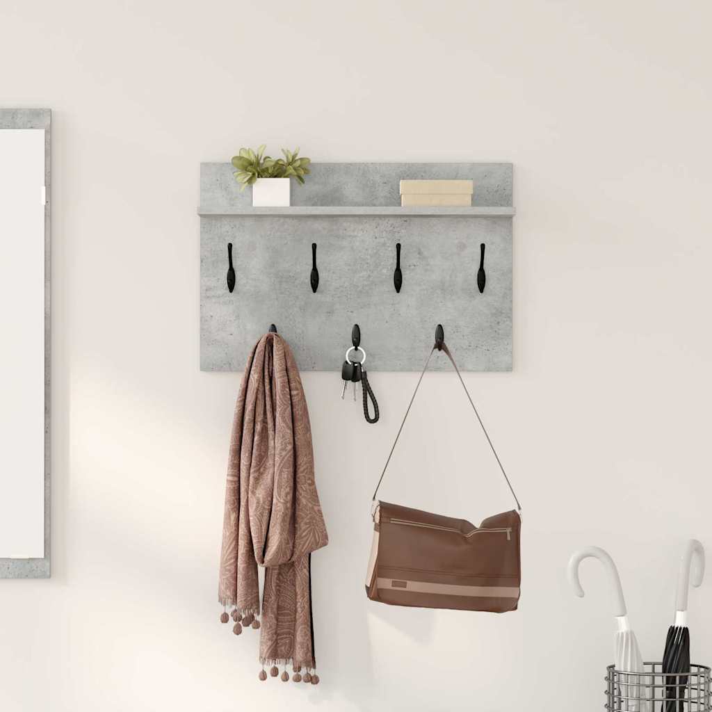 Appendiabiti a muro Grigio cemento 60 x 40 x 12 cm | homemem39