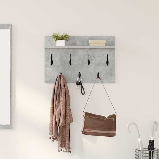 Appendiabiti a muro Grigio cemento 60 x 40 x 12 cm | homemem39