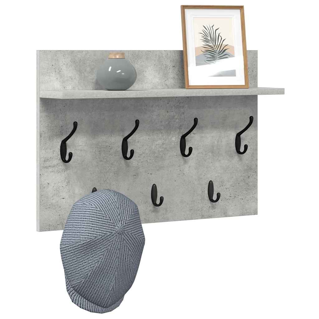 Appendiabiti a muro Grigio cemento 60 x 40 x 12 cm | homemem39