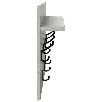 Appendiabiti a muro Grigio cemento 60 x 40 x 12 cm | homemem39