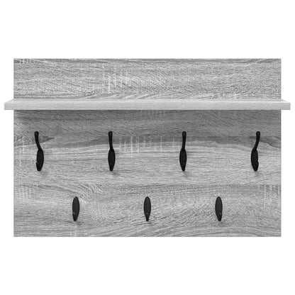 Appendiabiti a muro Grigio Sonoma 60 x 40 x 12 cm