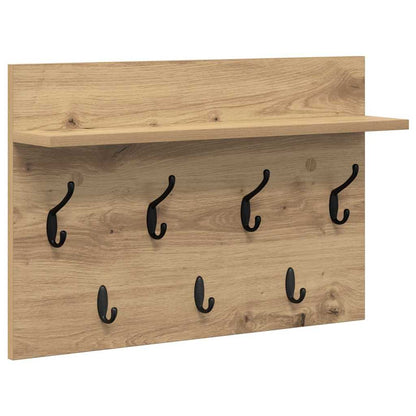 Appendiabiti a muro A parete Rovere artigianale 60 x 40 x 12 cm | homemem39