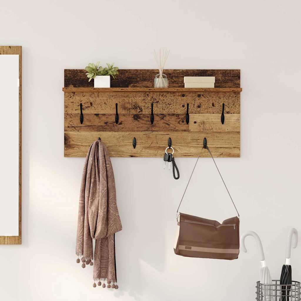 Appendiabiti a muro Legno vecchio 80 x 40 x 12 cm