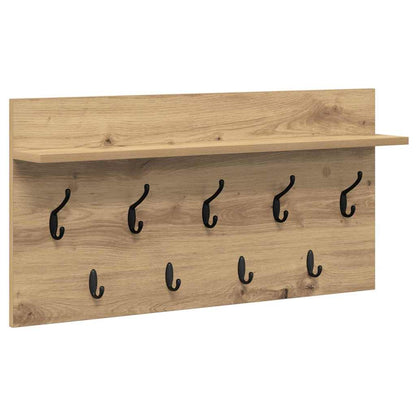 Appendiabiti a muro A parete Rovere artigianale 80 x 40 x 12 cm | homemem39