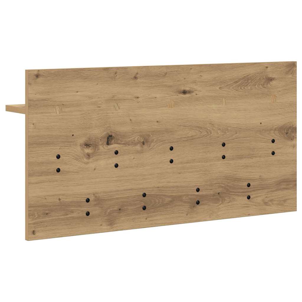 Appendiabiti a muro A parete Rovere artigianale 80 x 40 x 12 cm | homemem39