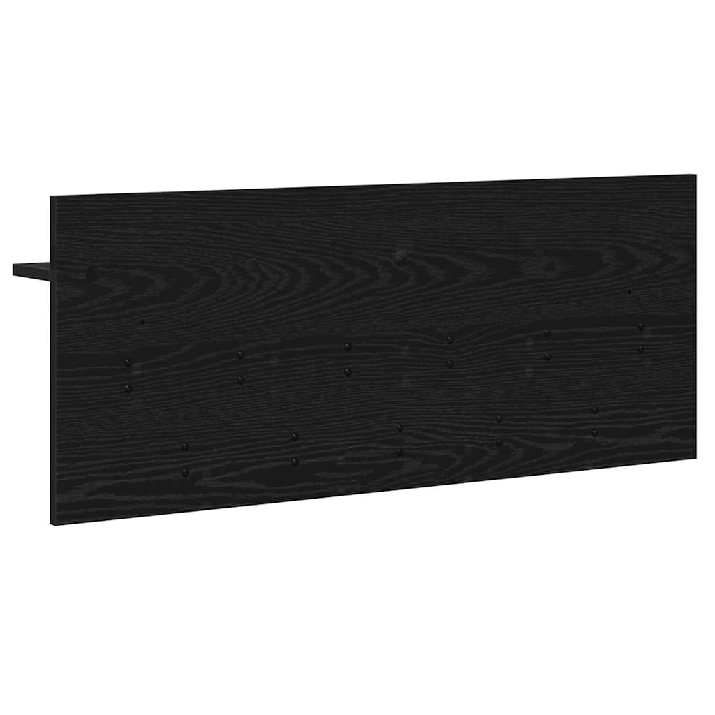 Appendiabiti a muro Rovere Nero 100 x 40 x 12 cm | homemem39